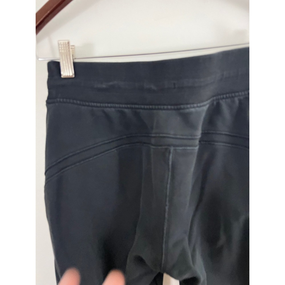 Lululemon Warm Down Jogger Women Size 6 Black Fleece Drawstring Pockets LW5BSDS - Picture 9 of 12